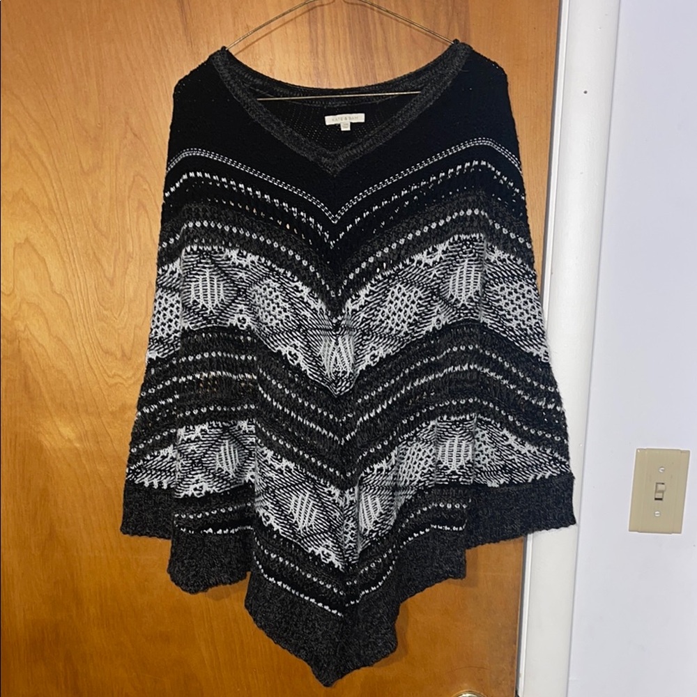 Kate & Sam knit poncho